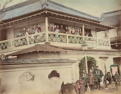 [Casa della Geisha] da Kusakabe Kimbei