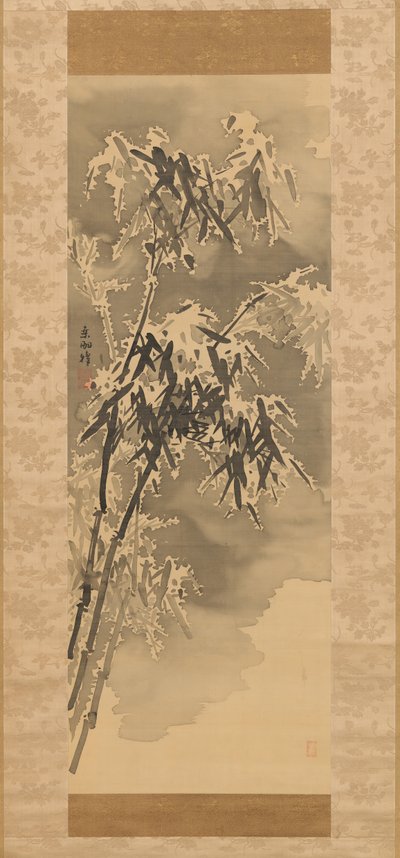 Bambù nella Neve, fine XVIII secolo da Kuwayama Gyokushu