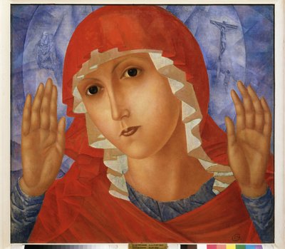 La Vergine della compassione da Kuzma Sergeevich Petrov Vodkin