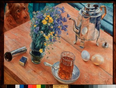Natura morta mattutina da Kuzma Sergeevich Petrov Vodkin