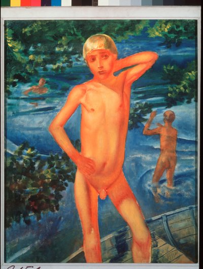 Ragazzi che fanno il bagno da Kuzma Sergeevich Petrov Vodkin