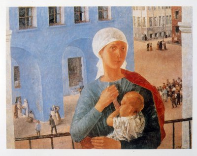 Madonna di Petrograd da Kuzma Sergeevich Petrov Vodkin