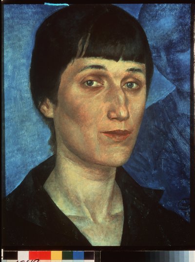 Ritratto della poetessa Anna Akhmatova da Kuzma Sergeevich Petrov Vodkin