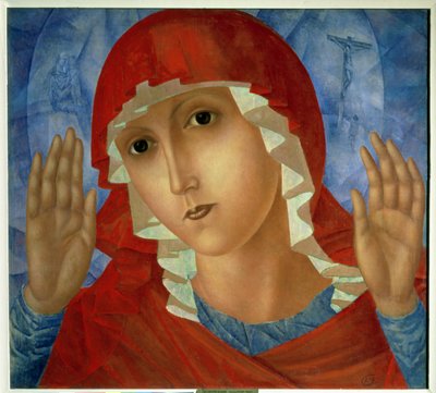 La Madre di Dio: La Tenerezza dei Cuori Crudeli da Kuzma Sergeevich Petrov Vodkin