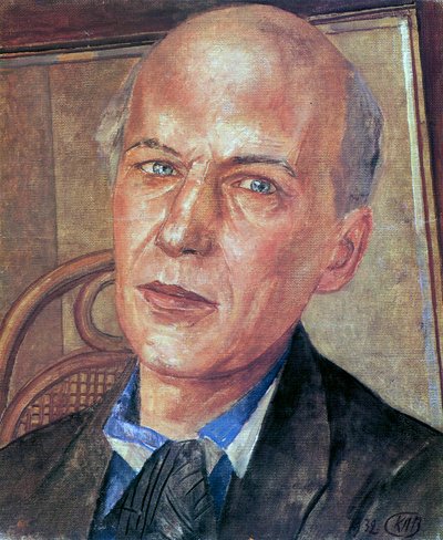 Ritratto del poeta Andrei Bely, 1880-1934, 1932 da Kuzma Sergeyevich Petrov Vodkin