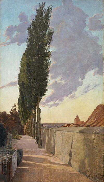 Paesaggio con pioppi. Sera di settembre da Laurits Andersen Ring