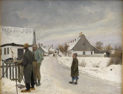 Il pittore nel villaggio da Laurits Andersen Ring