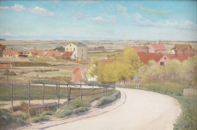 Vista da una strada vicino a Næstved, Zelanda da Laurits Andersen Ring