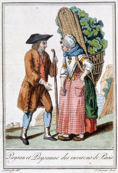 Contadino e contadina di Parigi da L.F. Labrousse