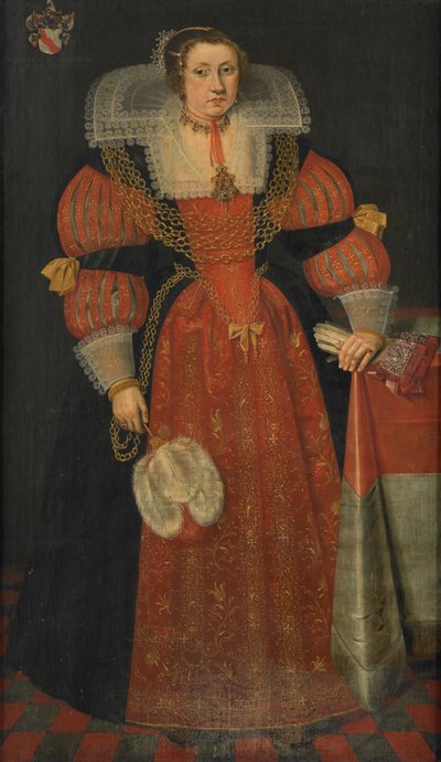 Ritratto di Sophia de Vervou (c. 1613-71) da L.J. Woutersin
