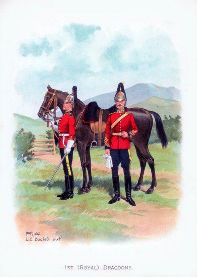1° Dragoni Reali, ca. 1915 da L. E. Buckell