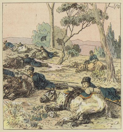 Cosacchi in imboscata da L. Malespine