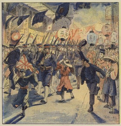Manifestazioni patriottiche in Giappone da L. Malespine