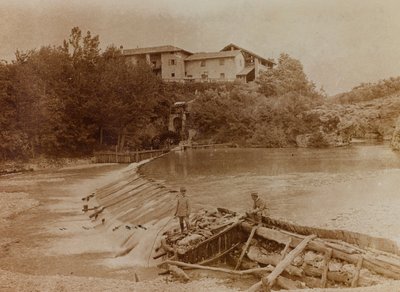 Album della Prima Guerra Mondiale in Friuli-Venezia Giulia: il fiume Natisone a Premariacco, Udine, Italia (foto in b/n) da L. Verdiani