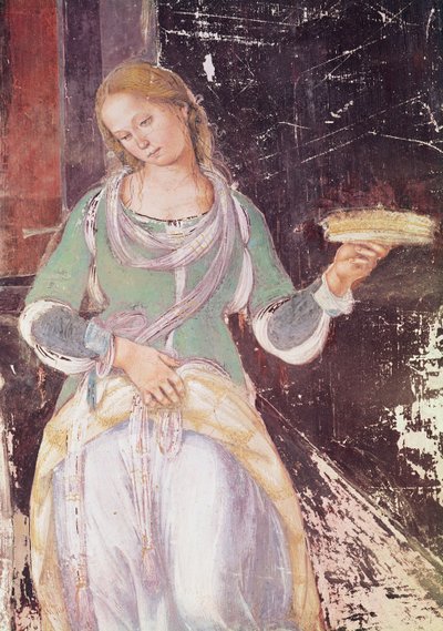 Serva che tiene un cesto (dettaglio) da L. and Sodoma, G. Signorelli