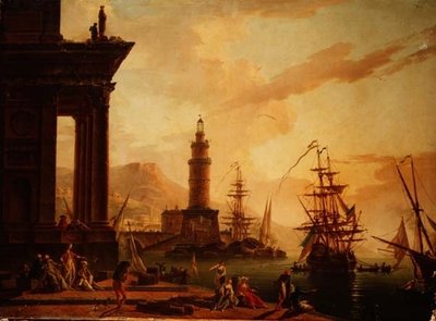Capriccio di un porto mediterraneo con una fregata olandese e altre navi da La Croix de Marseilles
