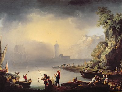 Scena di porto da La Croix de Marseilles