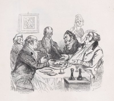 Lode del pollo da Le opere complete di Béranger, 1836 da Lacoste