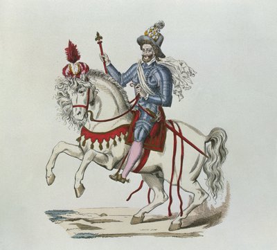 Ritratto equestre di Enrico IV nel 1596 da Lacoste jeune