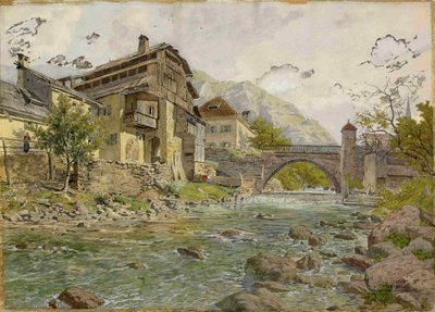 Vista su Tržič e Tržiška Bistrica da Ladislav Benesch