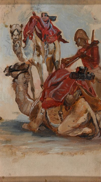Soldato britannico, Corpo dei cammelli, Egitto, 1ª Guerra del Sudan, circa 1885 da Lady Butler