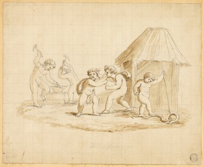 Putti che recitano scene mitologiche da Lady Diana Beauclerk