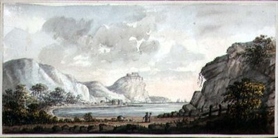 Paesaggio con due figure che guardano una baia, c.1825 da Lady Egerton
