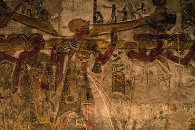 Bassorilievo dal tempio di Derr, Bassa Nubia, Egitto, civiltà egizia, Nuovo Regno, Dinastia XIX da Amadeo (after) Modigliani