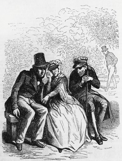 Illustrazione per Il padre Goriot, romanzo di Honoré de Balzac (1799-1850) dalla collezione in più volumi intitolata Commedia umana, incisione di Laisne da Laisne Laisne