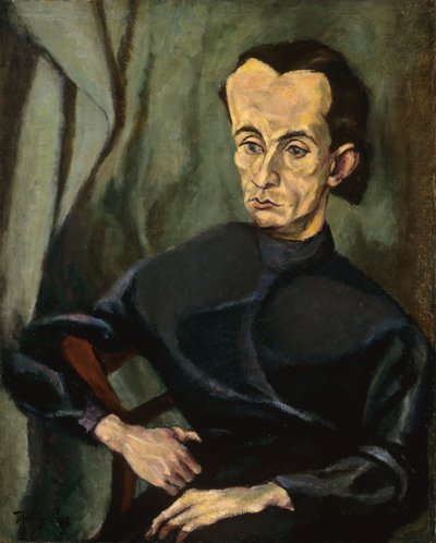 Ritratto di Lajos Kassak da Lajos Tihanyi