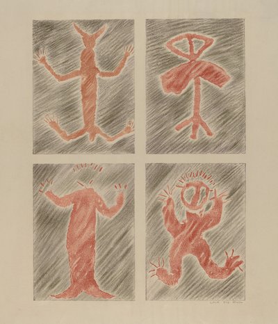 Disegno di petroglifo da Lala Eve Rivol