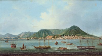 Porto di Hong Kong, c.1830-40 da Lam Qua (attr. to)