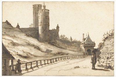 Belvedere e la Hoenderpoort a Nijmegen da Lambert Doomer