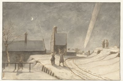 Stella cadente sopra Alkmaar da Lambert Doomer