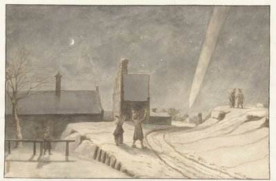 Cometa sopra Alkmaar, 1681 da Lambert Doomer