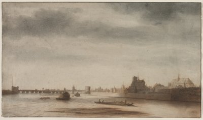 Vista di Orléans dalla Loira, c. 1670 da Lambert Doomer