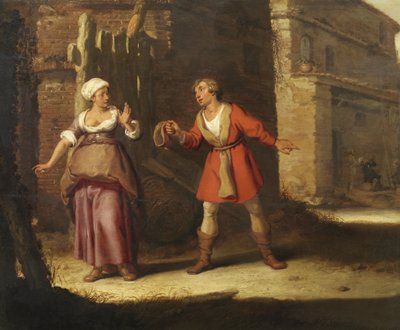 Abigail e Nabal da Lambert Jacobsz.