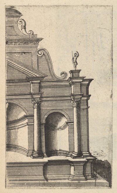 Vista parziale di un monumento [Mercurii Templum] dalla serie 