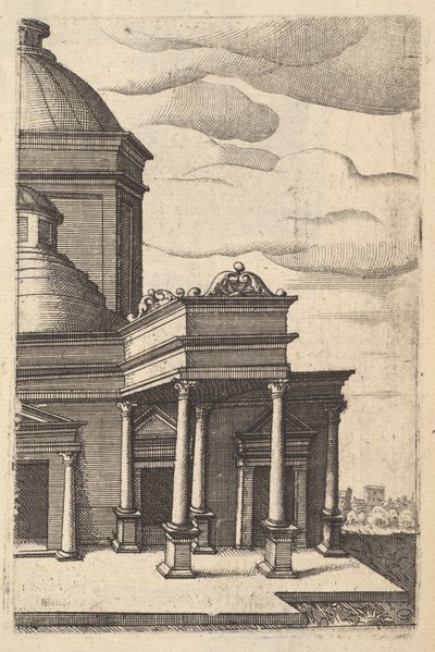 Vista Parziale di un Edificio [Templum Veneris] dalla serie 