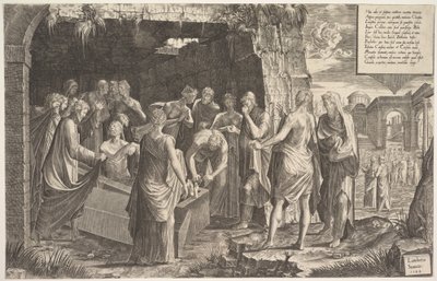 Resurrezione di Lazzaro, 1544 da Lambert Suavius