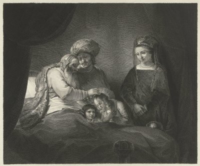 Giacobbe benedice Efraim e Manasse da Lambertus Antonius Claessens
