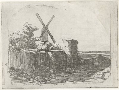 Rovina con mulino da Lambertus  Hardenberg