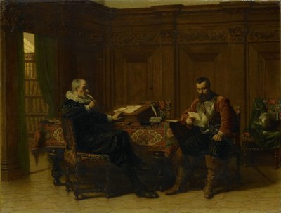 Due uomini in un interno del XVII secolo, chiamato 