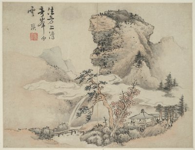 Paesaggio nello stile degli antichi maestri: dopo Fang Congyi (attivo c. 1340-80) da Lan Ying