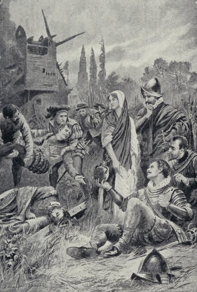Sir Philip Sidney alla battaglia di Zutphen da Lancelot Speed
