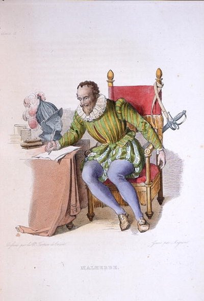 Ritratto di Francois de Malherbe (1555-1628), illustrazione da 