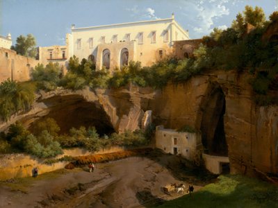 Veduta di una villa, Pizzofalcone, Napoli, c. 1819 da Lancelot Théodore Turpin de Crissé de Crissé