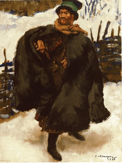 Illustrazione al romanzo Hadji Murad di Lev Tolstoj, 1924 da Lanceray