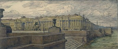Piazza del Senato a San Pietroburgo, 1904 da Lanceray