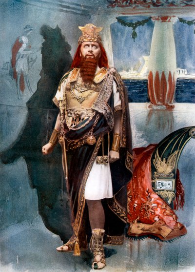 Herbert Beerbohm Tree in Herod, c. 1902 da Langfier Photo